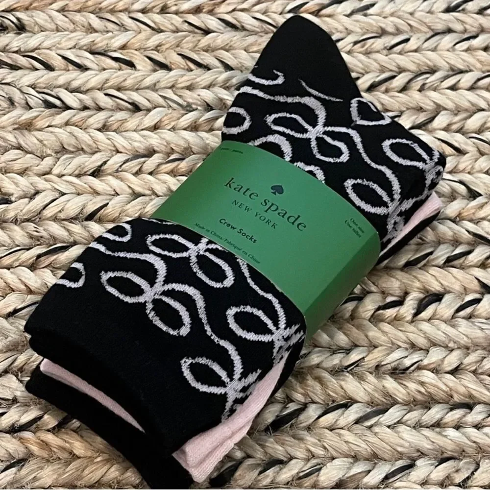 Kate Spade Crew Socks Set of Three!